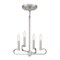 Designers Fountain Summit 4 Light Traditional  Brushed Nickel Chandelier For Dining Rooms D269C-4CH-BN - alternate 1